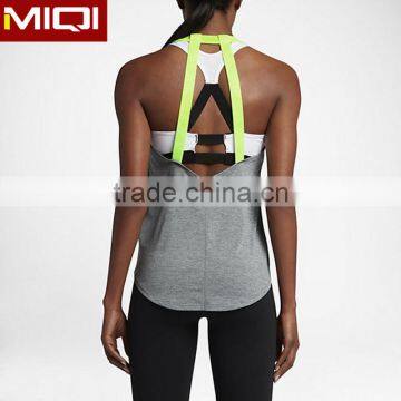 Cheap wholesale top quality women fitness tank top with unique design fitness tank top