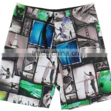 100% Polyester Poplin Men Swim Trunk Swimwear