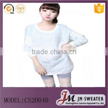 2016 Knitting Lady Beautiful Light Blue Christmas Sweaters Uglysweaters Design for Women