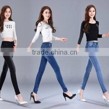 Zm40638b Hot Sale Pencil Pants Distressed Women Jeans Leggings High Waisted Trousers photo-6