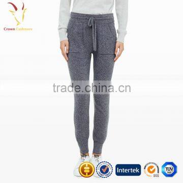 Cashmere Wool Lady Pants Casual Pants With Pockets photo-3