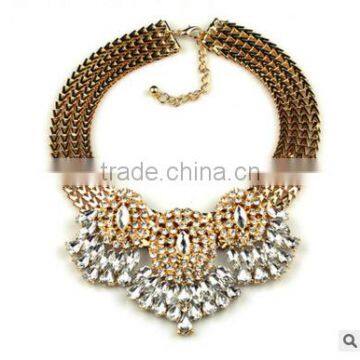 F20001N European Style Charm Necklace Water Drop Pattern Flower Necklace photo-3