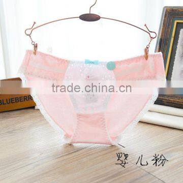 Women's Cheap Cute Cotton Lace Hipster Panty Pants Young Girls Cotton Briefs