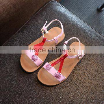S16884A Girls New Design Fashion Flat Summer Sandals 2017 photo-4
