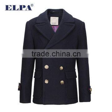 ELPA 2015 Fashion Charm Kids Warm Long Wool Overcoat Winter Dress Boy Wool Coat With Fur Collar photo-4