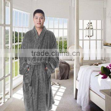 Good quality couples mens microfiber bathrobe