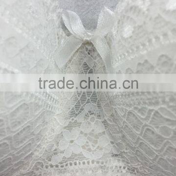 Ladies White Lace Transparent Underwear Sexy Bra Panty Set photo-3