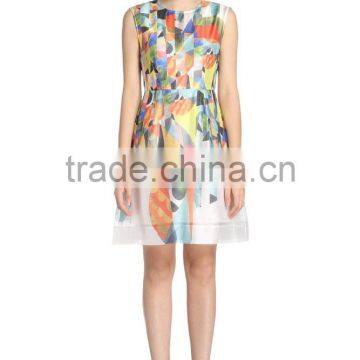 Gilrs Chiffon Printing Dress Trend photo-2