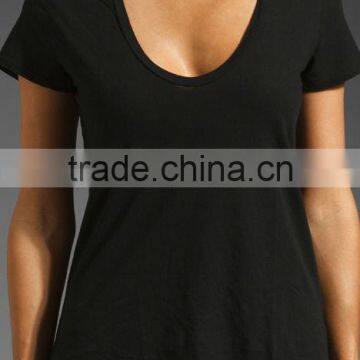 Classic Relaxed Casual Scoop Neck Skin Fit T-shirts photo-2