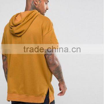 2017 China Shandao Manufacture Autumn Custom Color Casual Style 100% Polyester Pullover Jersey Men's Short Sleeve Hoodies photo-3