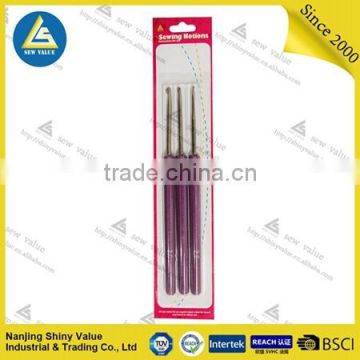 Custom plastic handle single galvanized iron knitting needles with sample available