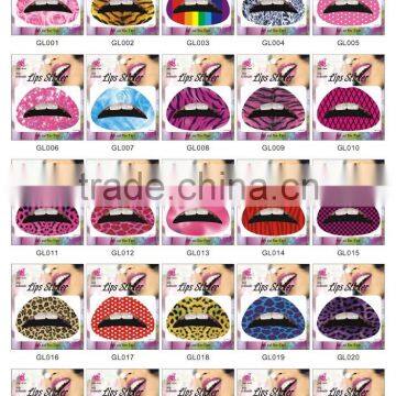 custom Lip tattoo Stickers Make Up Temporary Tattoo Fancy Dress Body