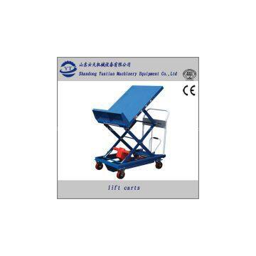 Electric Manuel hydraulic scissor Lift carts for material handing