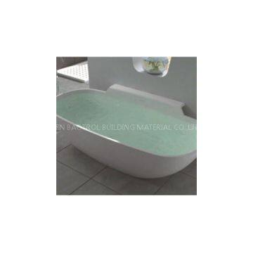 Snow white solid surface bathtub BAT-002