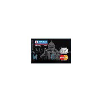 Titanium MasterCard Smart Magnetic Strip Card with Special Signature Panel