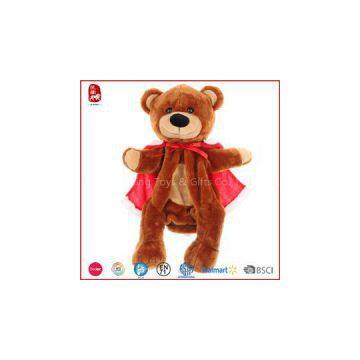 Brow Cool Bear With Red Cloak Bag