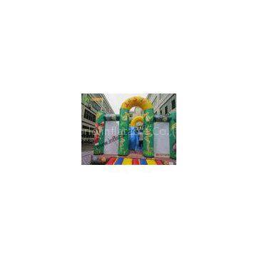 Children Jungle Inflatable Bouncy Castle With slide / Jumping Castle For Rent