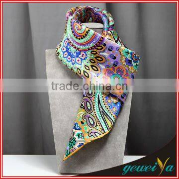 High Quality Twill 16mm Digital Printed Silk Scarf Made In India