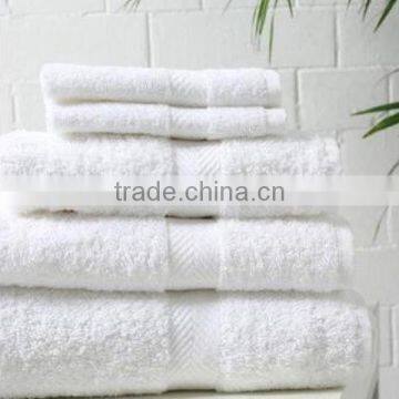 white nylon bath towel