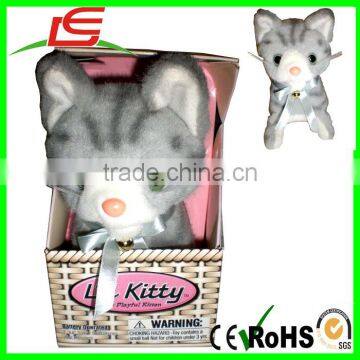 WHOLESALE WALKING LIL KITTY ELECTRICAL THE PLAYFUL KITTEN GREY