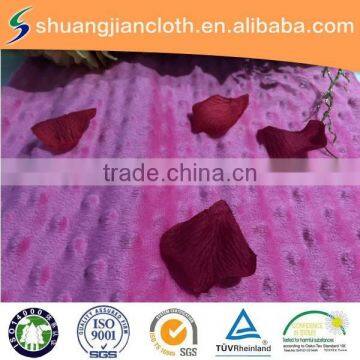 factory super soft minky fabric for home textile