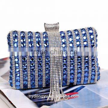 Rhinno glass clutch bag purse Evening handbag /shoulder bag Bridal Wedding Purse Party bag Handbag