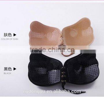 women pushup silicon bra /qno Invisible drawstring silicon bra