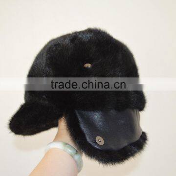 SJ934-01 Hot Fashion 2016 Winter Russian Male Winter Hat Mink