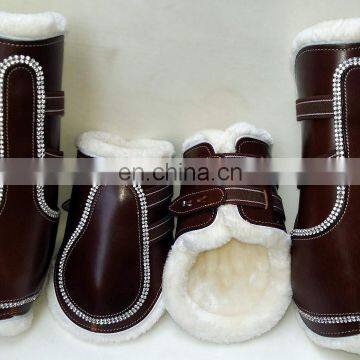 FANCY LEATHER HORSE BOOTS