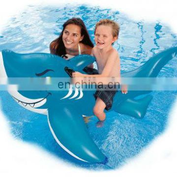 Friendly inflatable Shark Ride On Float