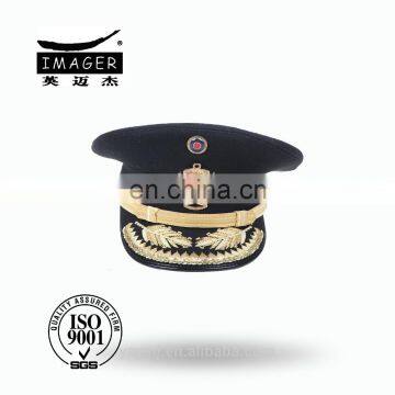 Customized Air Force Republican Marshal Headwear with Strap and Gold Embroidery