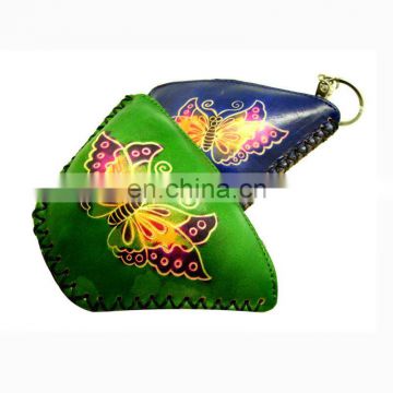 promotional triangle coin purse wholesale women genuine leather coin purse MCP-0093