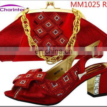 Italian Evening Shoes African Party Shoes and Matching Bag photo-3