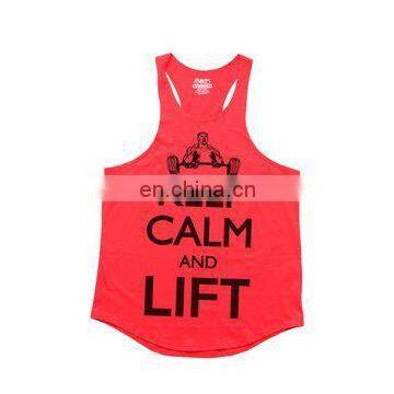 y back gym singlet with customized printing - Mens Wholesale Gym Y Back Stringer - Racer back bodybuilding tank top