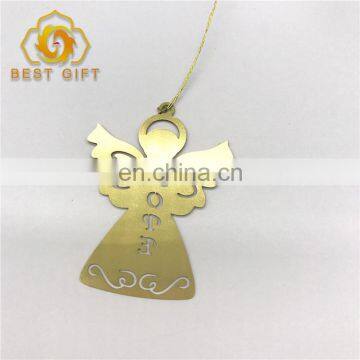 Custom High Quality Unique Gold Color Angel Shaped Bookmarks