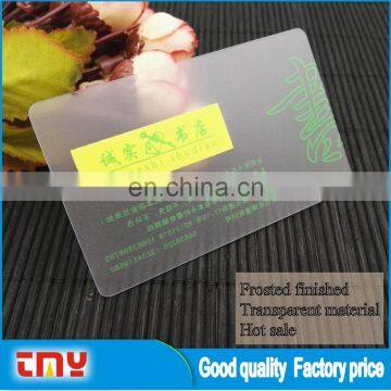 Good Quality Transparent Material Pvc Business Card photo-5