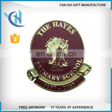 Cheap wholesale custom badge making machine with imitation hard enamel badge /lapel pin/pin badge