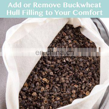 Custom Different Color Cotton With Buckwheat Hull Filling Meditation Cushion photo-6