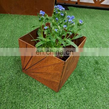 More Even Rustic Finish Corten Steel Garden Pot