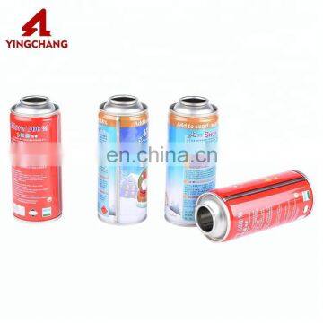 Custom printed packing metal funny snow spray aerosol cans refill