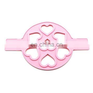 Customize Silicone Loving Heart Shaped Fried Egg Ring Omelette Egg Ring Pancake Poach Mold