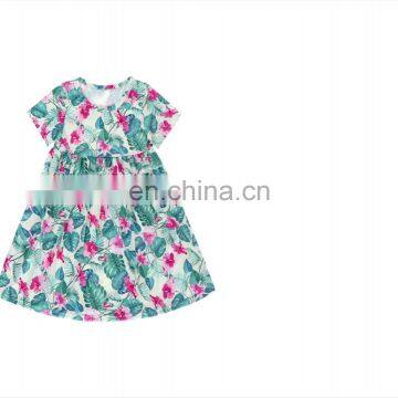 Floral Print Child Baby Dress Model Spanish Baby Dress Casual Dress