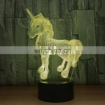 Led 7 Color Acrylic Plate 3d Night Light Romantic Lamp Sleeping Light photo-4