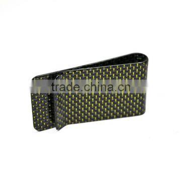 Customized Unique Carbon Fiber Universal Gold Money Clip