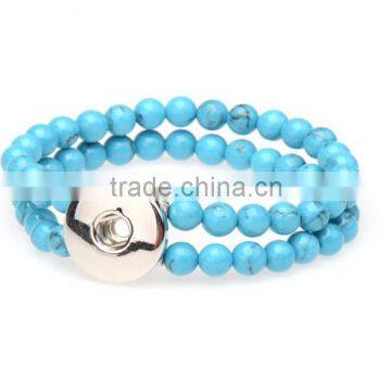 New Design Fashion Stainless Steel Bangle Snap Button Charm Bracelet From China photo-3