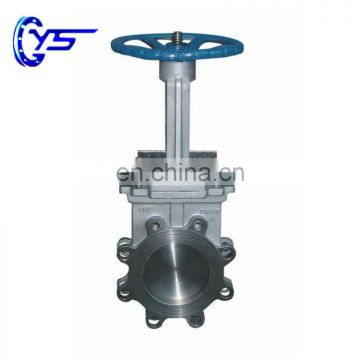 Stainless Steel Body SS304 SS316 PN16 Hard Seat Stainless Steel Seat Knife Gate Valve