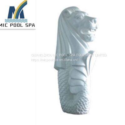 Carton Animal Design Fiberglass Swimming Pool Waterfall