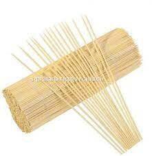 Natural Bamboo Wood Skewers - 9 Inch Length Wood Long Round 9 Inch Bamboo Sticks