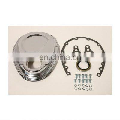 Chrome Timing Chain Cover Kit for Small Block Chevy