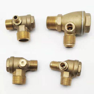 Copper safety valve/pressure reducing valve for air compressor